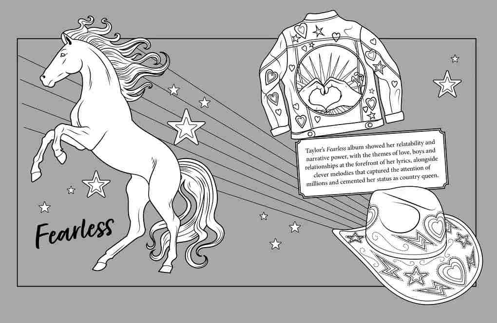 Fill the Blank Spaces - A Coloring Book For Taylor Swift Fans

