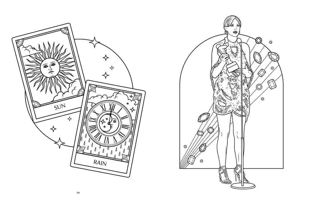 Fill the Blank Spaces - A Coloring Book For Taylor Swift Fans
