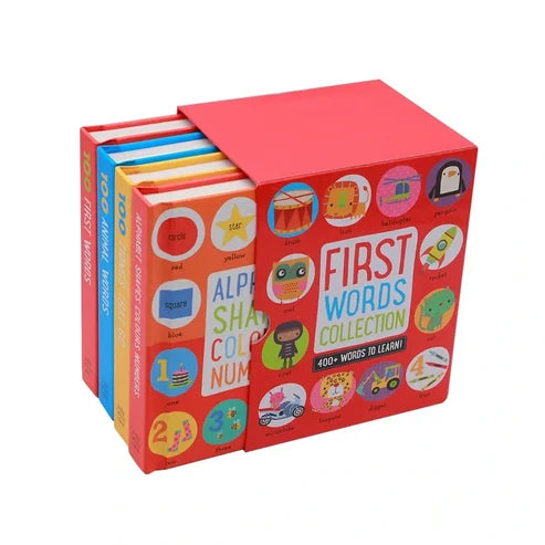 The First Words Collection 4-Book Set for Toddlers