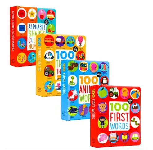 The First Words Collection 4-Book Set for Toddlers